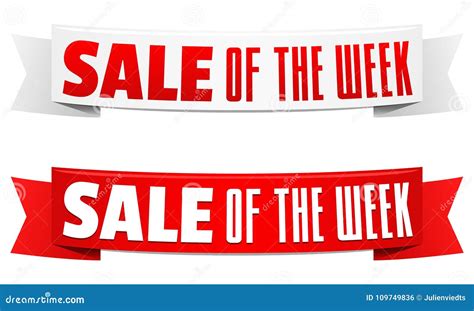 sale   week ribbon vector banners stock vector illustration  save holiday