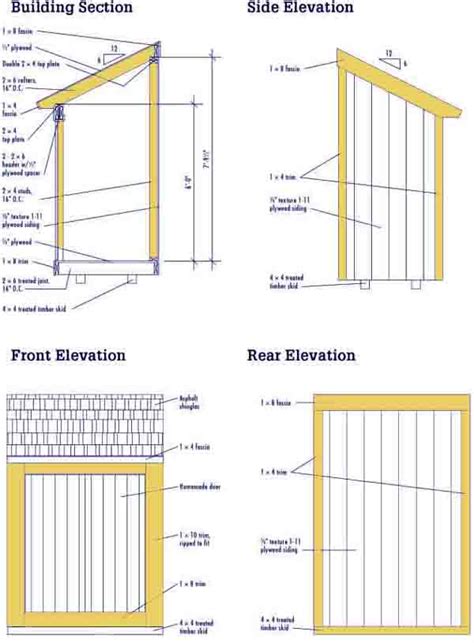 lean  shed design shed plans kits