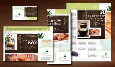 graphic designs  marketing  natural day spa massage business