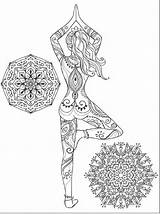 Coloring Yoga Adults Choose Board Poses sketch template