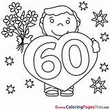 Birthday Bouquet Colouring Children Happy Years Coloring Sheet Title sketch template