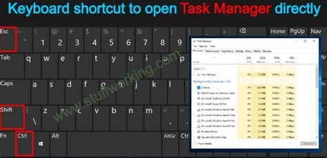 open task manager  keyboard shortcut stuffworkingcom