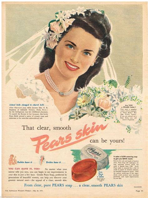 pears soap ad nell wilson australian vintage advertising  original ad vintage