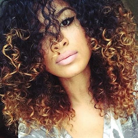 Amazing Ombre Highlights For Natural Curly Hair
