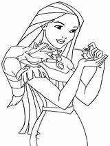 Pocahontas Coloring Pages Disney Print Recommended sketch template