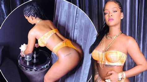 rihanna looks incredible as she models her own underwear line in