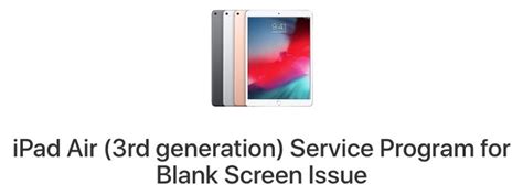 apple  fix ipad air  gen blank screen issue   repair program iphone  canada blog