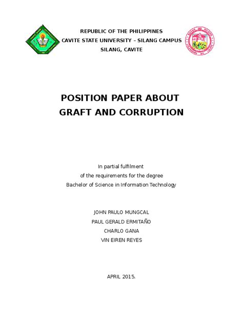 position paper   philippines floss papers