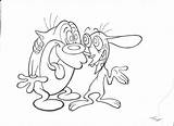 Ren Stimpy Coloring Pages Trending Days Last sketch template