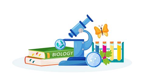 biologie benodigdheden en boeken  vectorkunst bij vecteezy