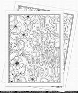 Lettered Courage sketch template