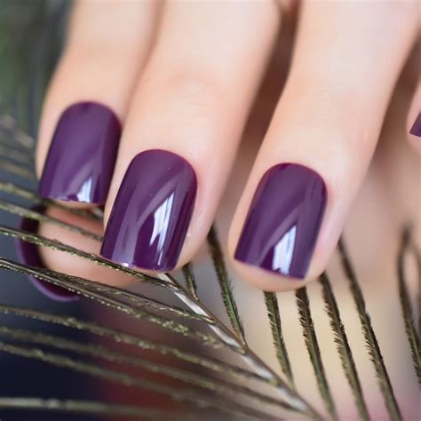cheap false nails buy   china suppliersdark violet false