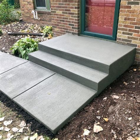 outdoor concrete steps stair designs
