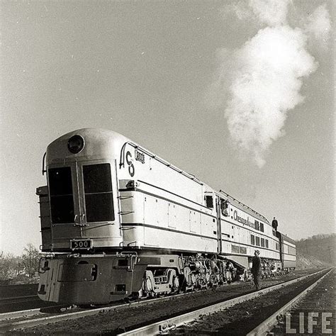 Chesapeake And Ohio Class M 1 Turbine Train Locomotive Old Steam Train