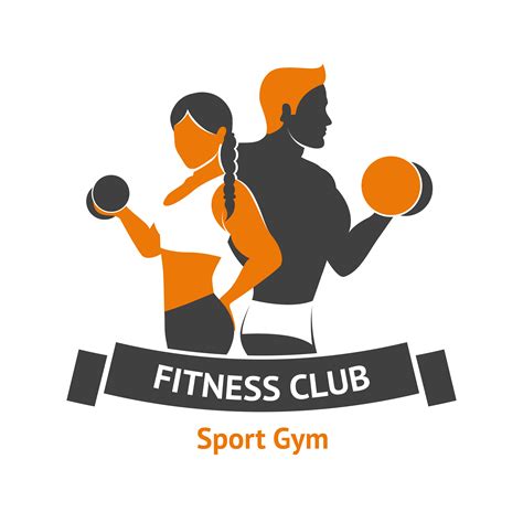 fitness club logo  vector art  vecteezy