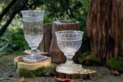 Large Footed Vases For Bar Entry Areas Altars Mason Jar Wine Glass