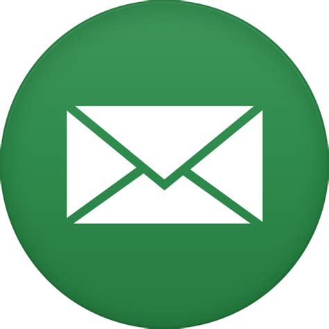 email icon circle icons softiconscom