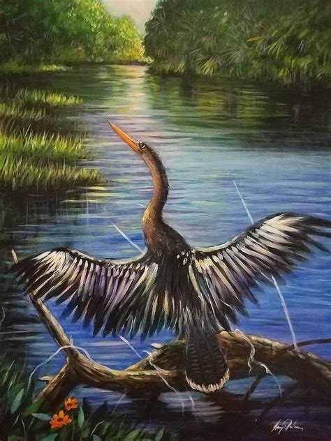 Florida Water Bird Painting By Larry Palmer