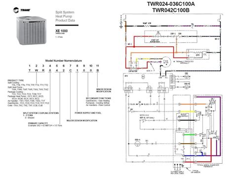 trane heat pumps wiring diagram
