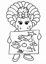 Coloring Pages Christmas Dinosaur Friends Baby Book Barney Coloriage Info Kids Forum sketch template