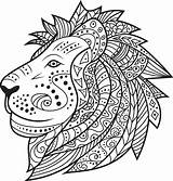 Coloring Hipster Pages Leo Lion Printable Getcolorings Zentangle Getdrawings Color Google sketch template
