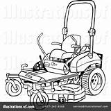 Mower Lawn Clipart Zero Turn Pages Illustration Coloring Lafftoon Royalty Rf Sketch Template sketch template