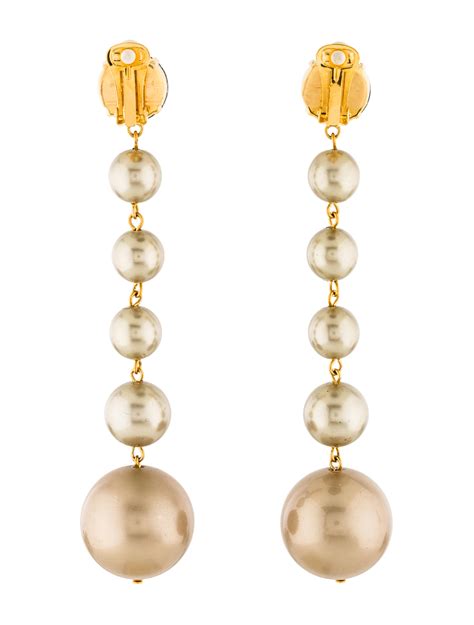 marni crystal faux pearl drop earrings earrings man  realreal