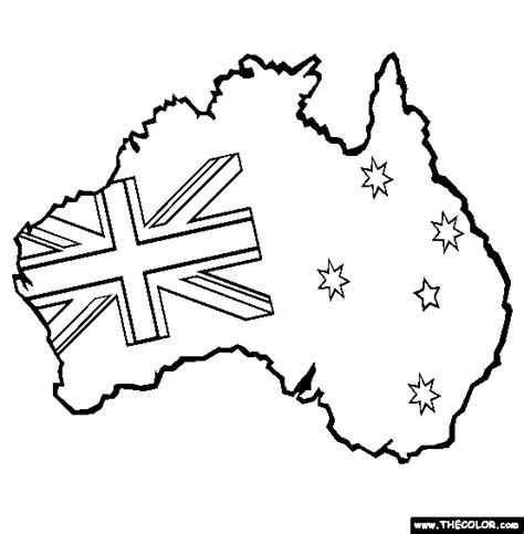 australian map  kids clipart