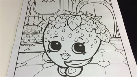 coloring time episode 6 shopkins strawberry kiss speed