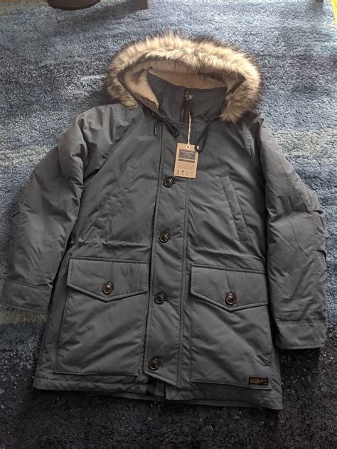 abercrombie and fitch new ultra rds down parka large dark grey grailed