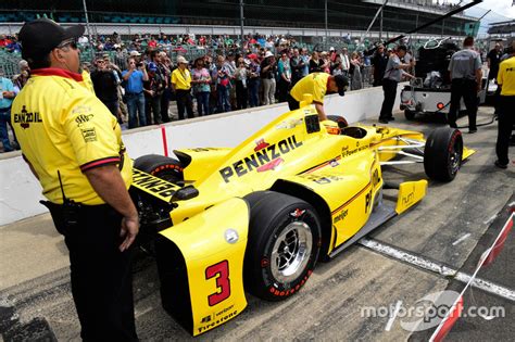 Helio Castroneves Team Penske Chevrolet At Indy 500 Indycar Fotos
