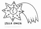 Cometa Colorare Natale Nostrofiglio Presepe Tanti Mery5 Coloradisegni Autore Natalizi sketch template