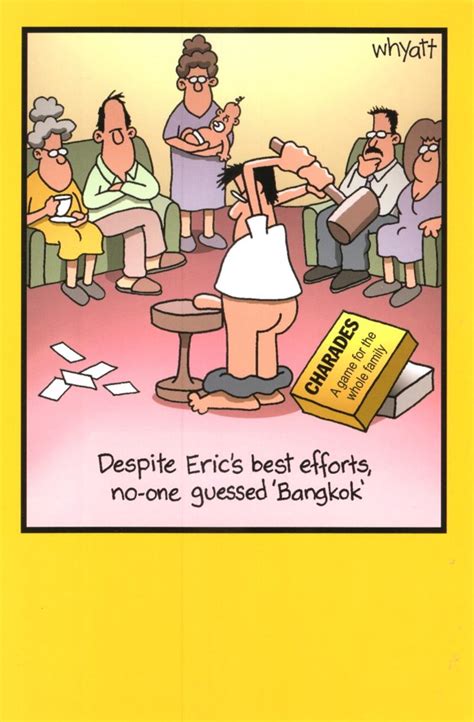 Funny Eric Charades Bangkok Birthday Greeting Card Cards Love Kates