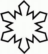 Coloring Snowflake Pages Snowflakes Popular sketch template