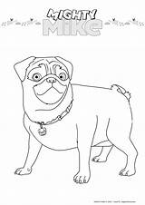 17qq Refined Pug Energetic sketch template