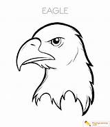 Eagle Coloring Kids Name Sheet sketch template