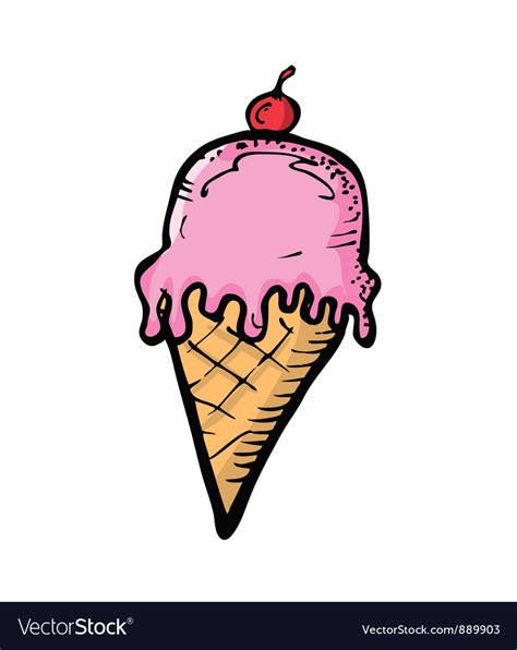 ice cream cone royalty  vector image vectorstock