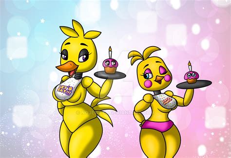 Chica And Toy Chica By Amanddica On Deviantart