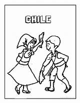 Chile Patrias Bailes Tipicos Folkloricos Folklore Chilenos Imagui Argentino Conozcamos Folclóricos Norte Tradicionales Colores sketch template