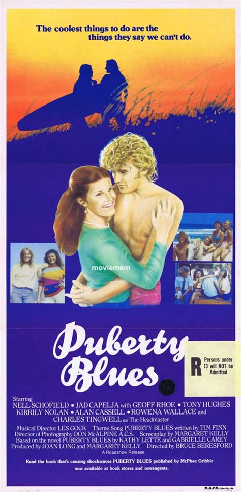 puberty blues australian daybill movie poster 1981 surfing