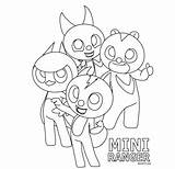 Coloring Pages Mini Force Gravity Tobot Falls sketch template