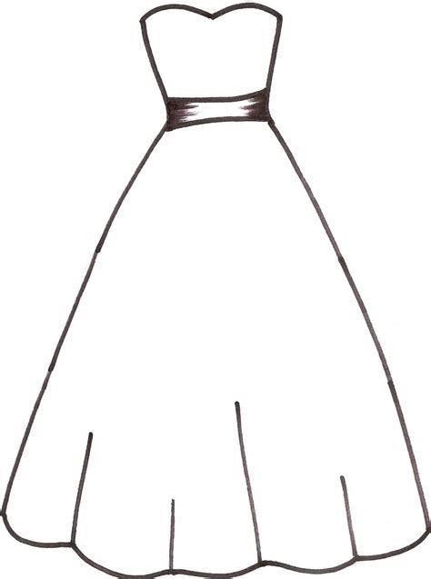 dress coloring pages to download and print for free dress coloring