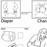 Diaper Asl Aslteachingresources sketch template
