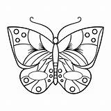 Butterfly Coloring Printable Mask Pages Template Face Printablee Via sketch template