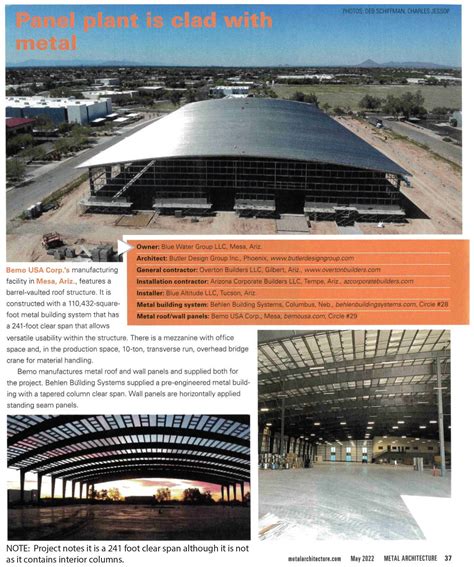 behlen building system featured  metal architecture magazine behlen mfg