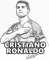 Ronaldo Cristiano Cr7 Madrid sketch template