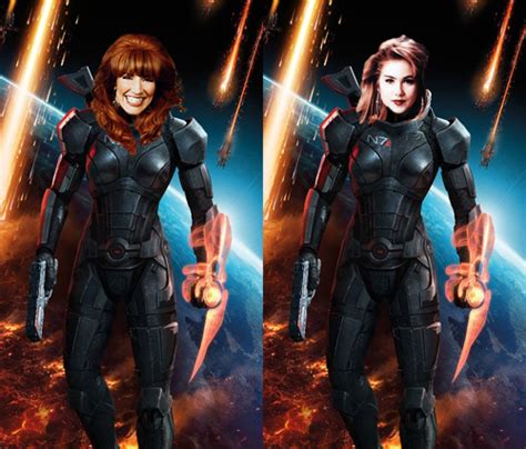Redhead Femshep Winning Mass Effect 3 Box Art Vote