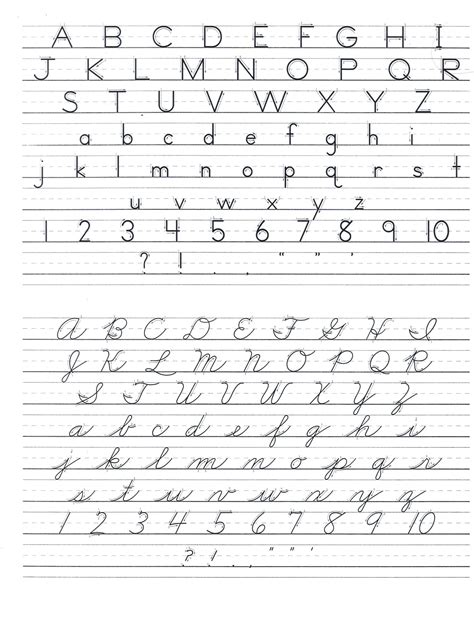 cursive handwriting worksheets  kids pointeuniformclub db excelcom