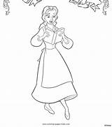 Coloring Beast Pages Beauty Disney Belle Princess Printable Color Kids Book Sheets Sheet Print Girls Found Plate Choose Board sketch template