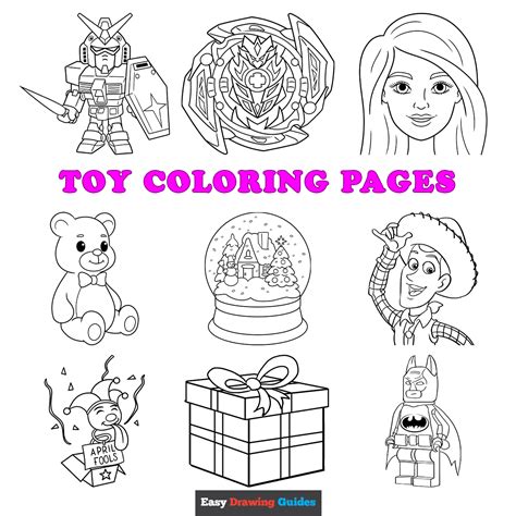printable toy coloring pages  kids